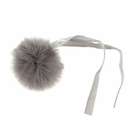 Pompon imitation fourrure 6 cm - Vison