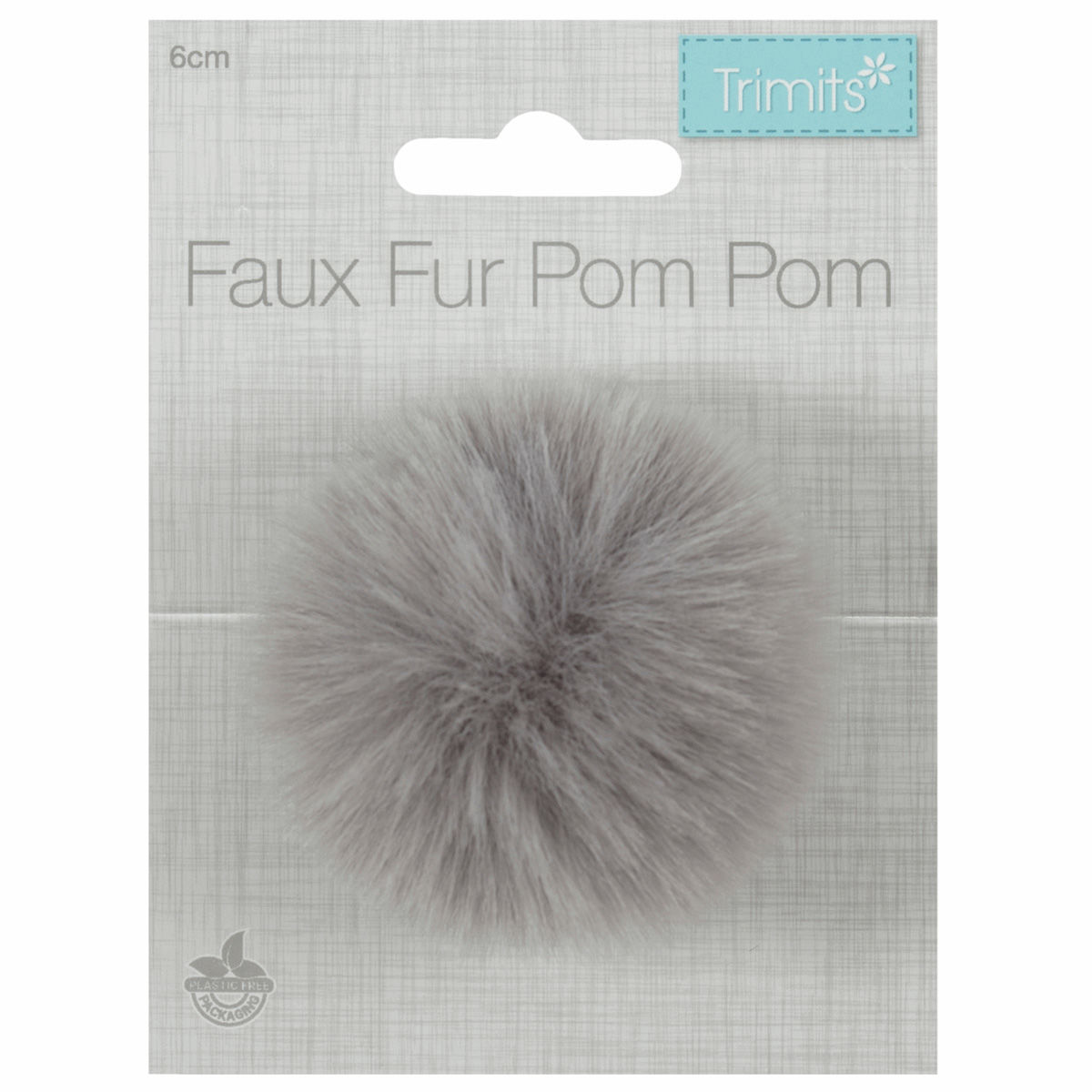 Pompon imitation fourrure 6 cm - Vison