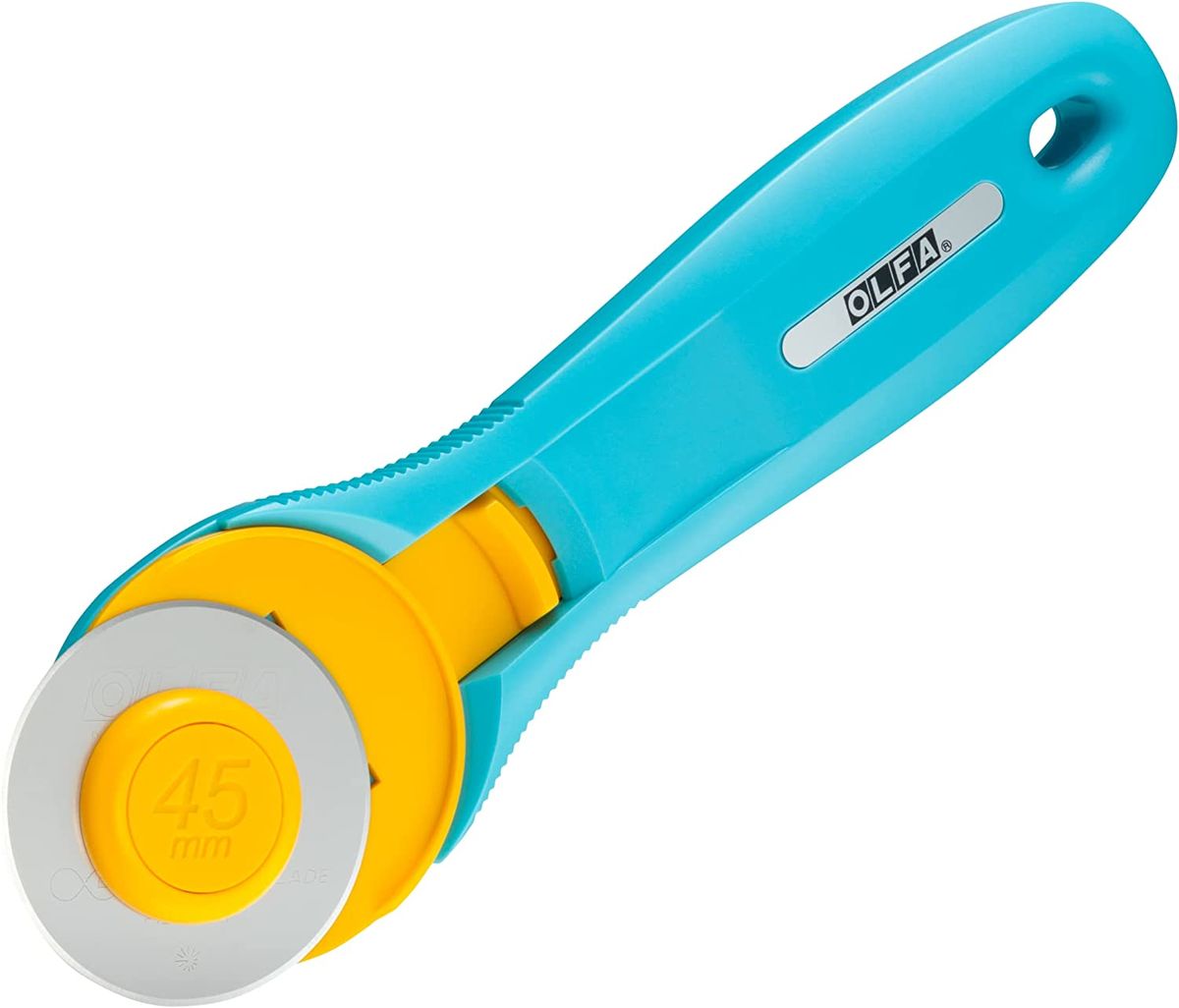 Cutter circulaire ergonomique Turquoise Olfa 45mm