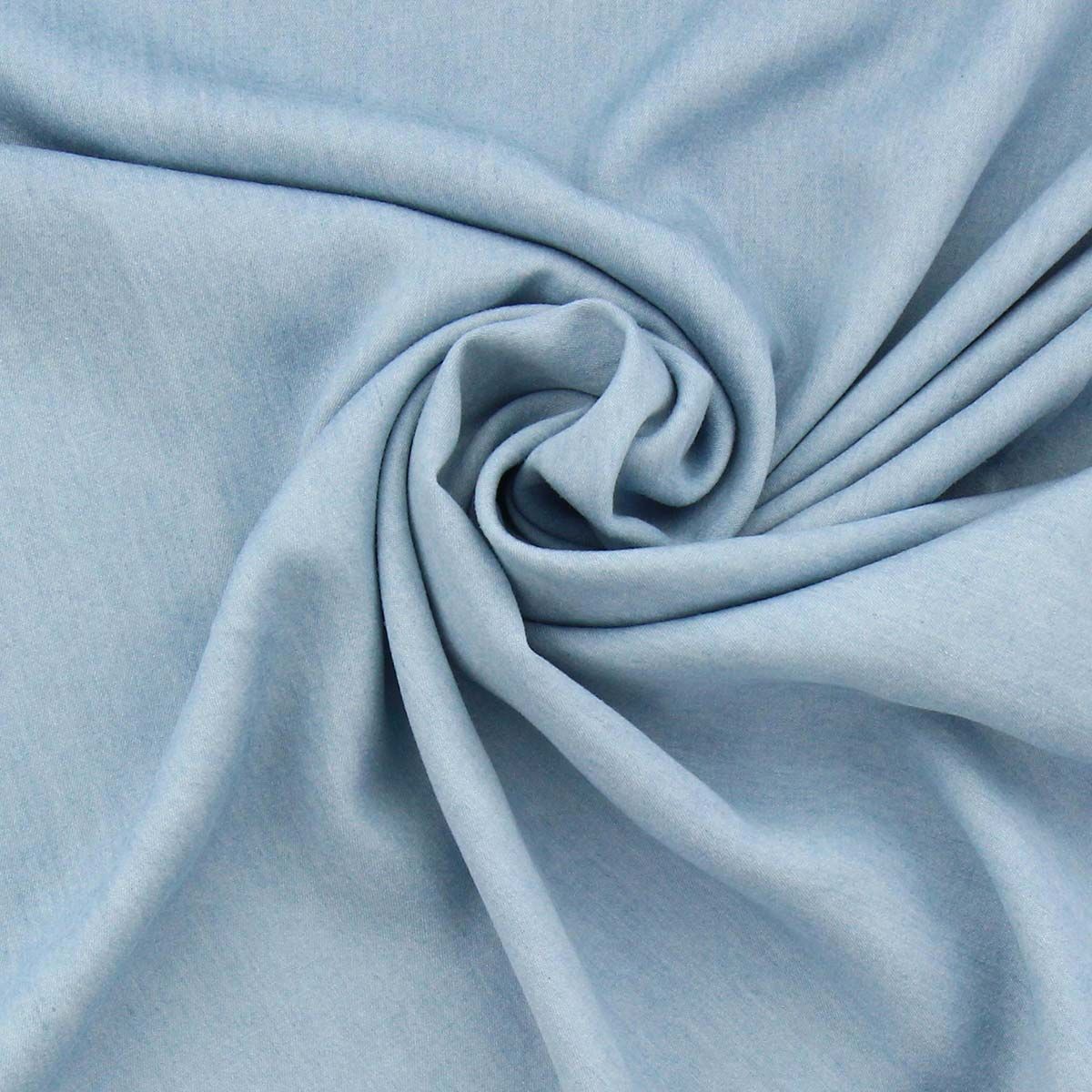 Tissu tencel chambray - Bleu clair