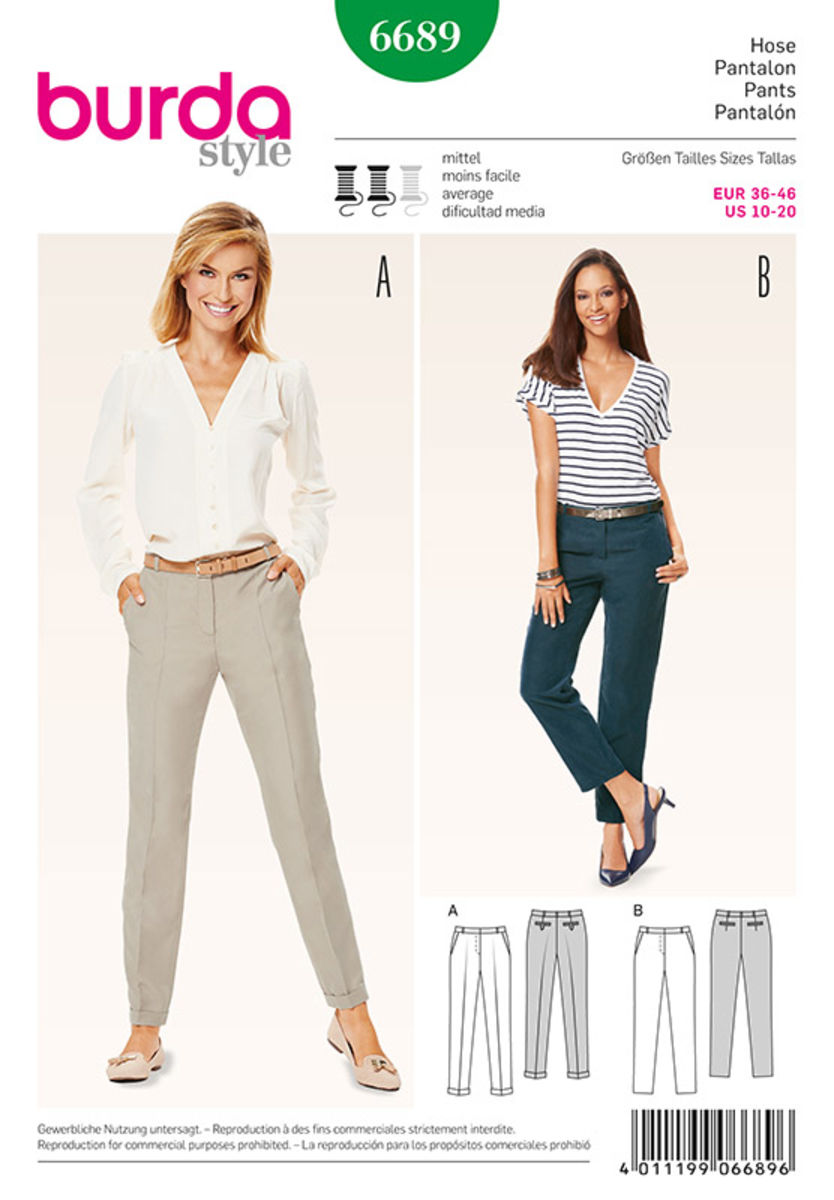 Patron de pantalon - Burda 6689