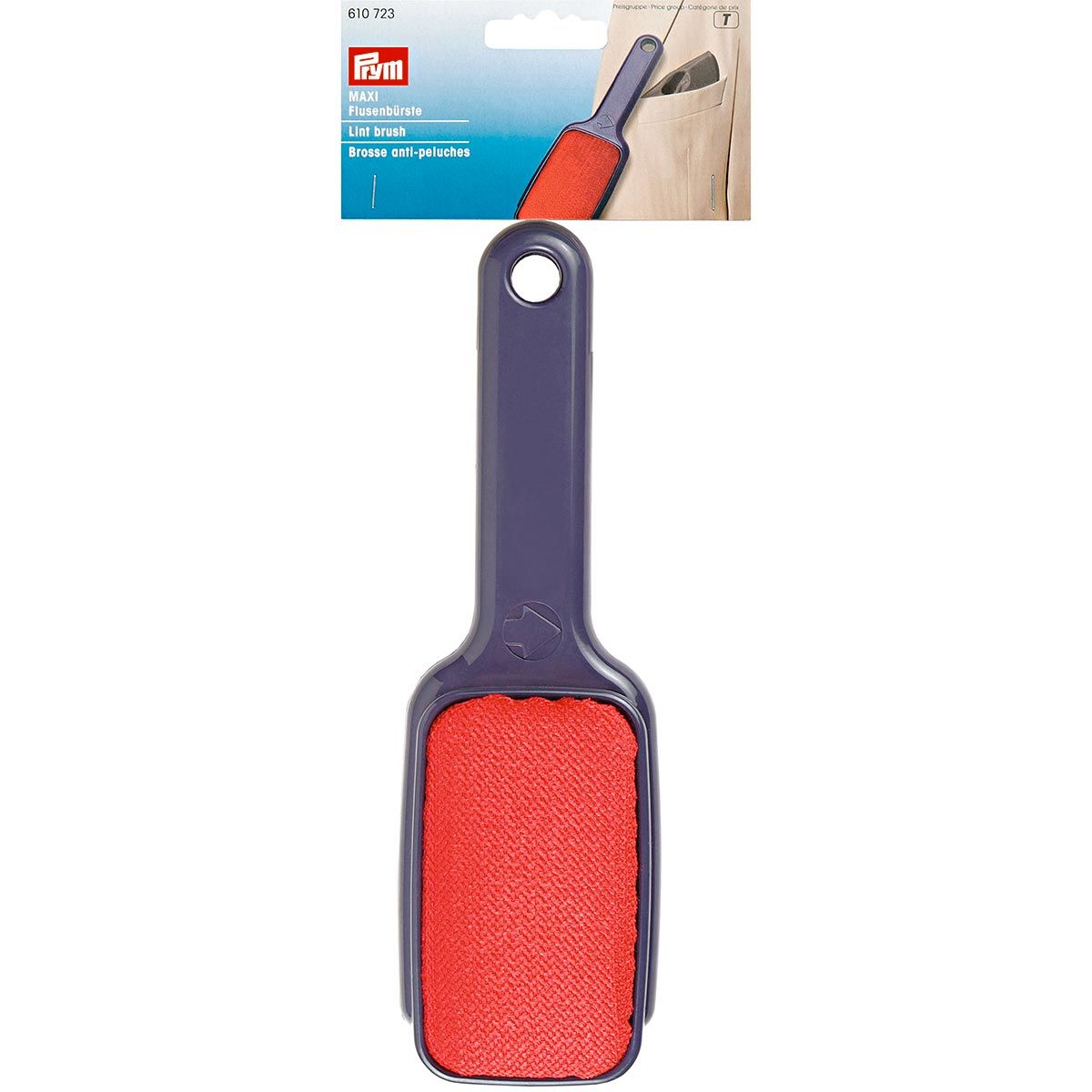 Brosse anti-peluches avec manche