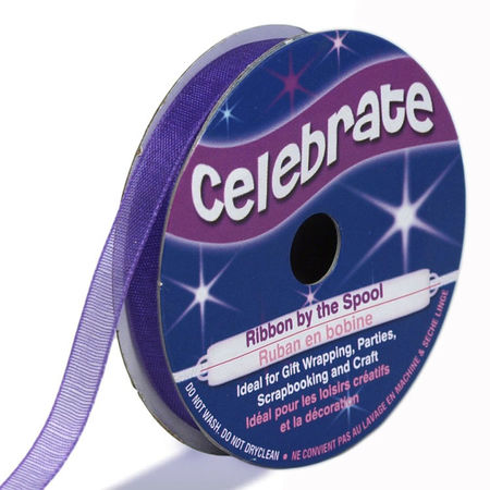 Ruban organza Celebrate violet - 6 mm x 8 m