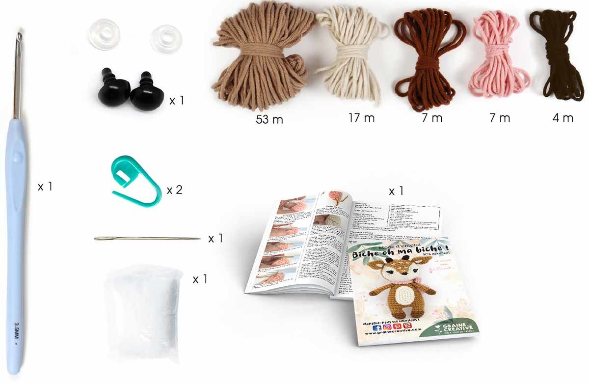 Kit crochet - Biche oh ma biche !