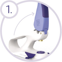 Ouvrir le levier pour pince Prym VARIO Creative Tool pose boutons-pression œillets