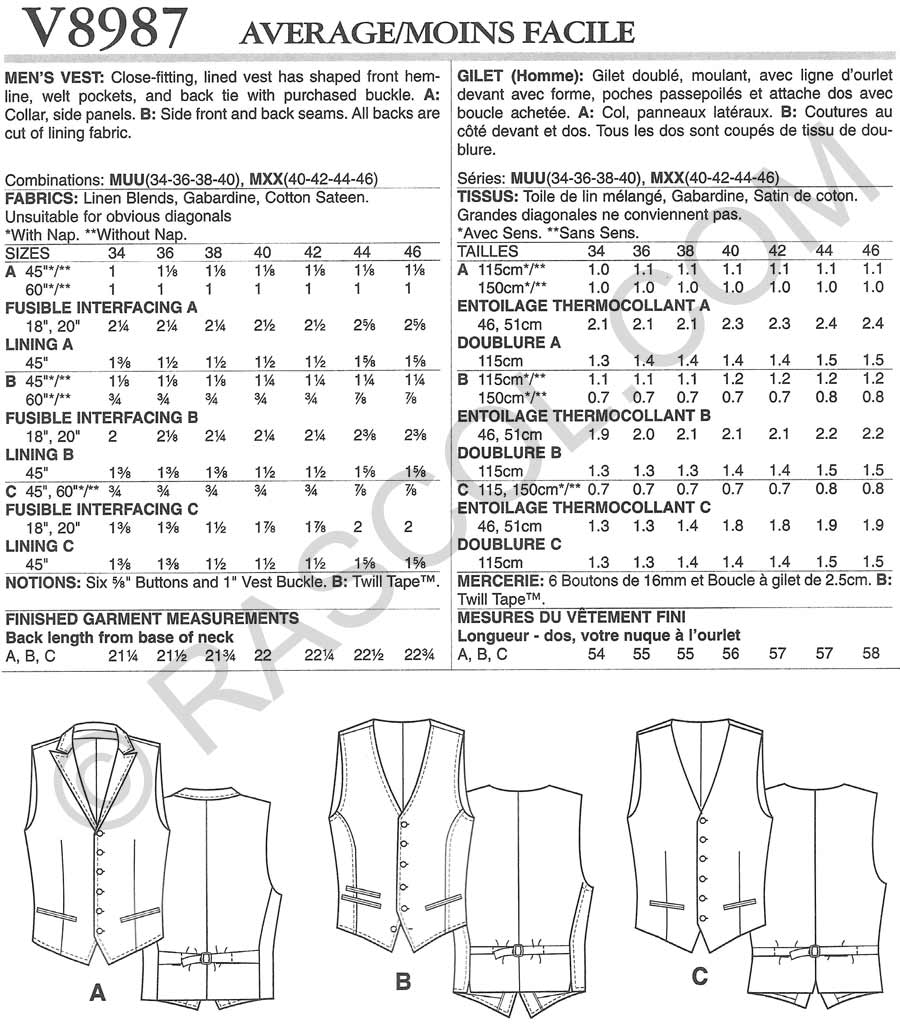 vogue 8987